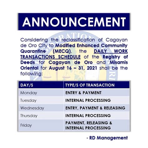 registry of deeds cagayan de oro|To our valued .